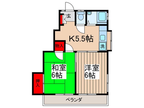 石神井ハイツの物件間取画像